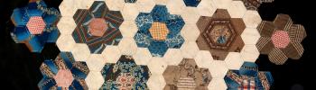 Unfinished quilt top (honeycomb)